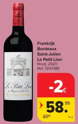 Carrefour Market Frankrijk Bordeaux Saint-Julien Le Petit aanbieding