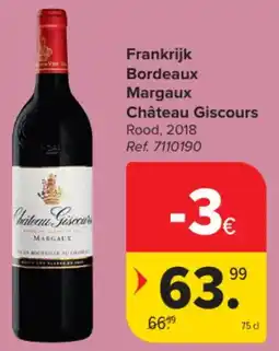 Carrefour Market Frankrijk Bordeaux Margaux Château Giscours aanbieding