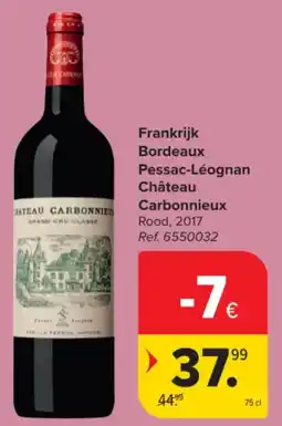Carrefour Market Frankrijk Bordeaux Pessac-Léognan Château Carbonnieux aanbieding
