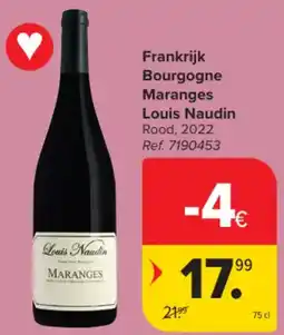 Carrefour Market Frankrijk Bourgogne Maranges Louis Naudin aanbieding