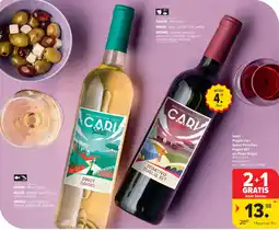 Carrefour Market Italië Puglia Cari Saluti Primitivo Puglia IGT en Pinot Grigio aanbieding