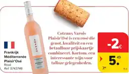 Carrefour Market Frankrijk Méditerranée Plaisir'Osé aanbieding