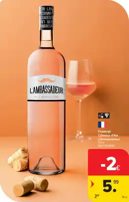 Carrefour Market Frankrijk Côteaux d'Aix L'Ambassadeur aanbieding