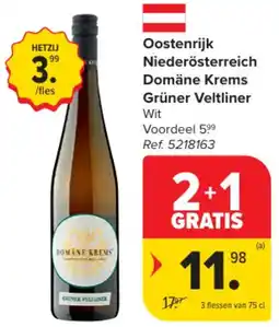 Carrefour Market Oostenrijk Niederösterreich Domäne Krems Grüner Veltliner aanbieding