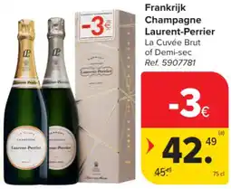Carrefour Market Frankrijk Champagne Laurent Perrier aanbieding