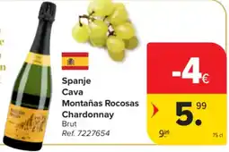 Carrefour Market Spanje Cava Montañas Rocosas Chardonnay aanbieding