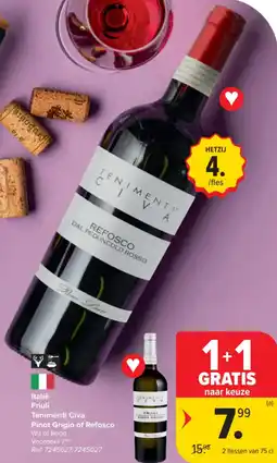 Carrefour Market Italië Friuli Tenimenti Civa Pinot Grigio of Refosco aanbieding