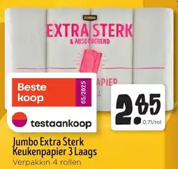 Jumbo Jumbo Extra Sterk Keukenpapier 3 Laags aanbieding