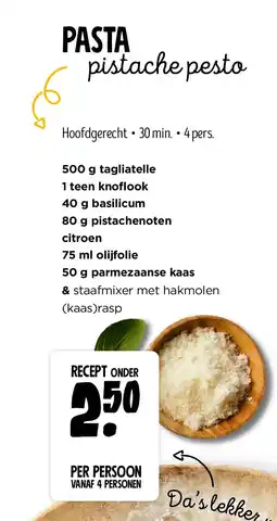 Jumbo Pasta pistache pesto aanbieding
