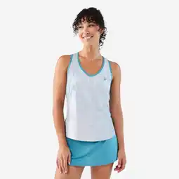 Decathlon Technische en ademende padeltop voor dames Dry grijs aanbieding