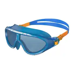 Decathlon Speedo Biofuse Rift Junior Masker - Blauw/Oranje aanbieding