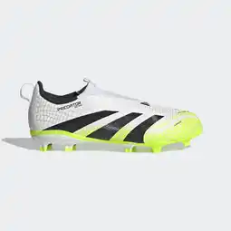 Decathlon Veterloze voetbalschoenen voor kinderen Predator League Laceless FG/MG wit groen aanbieding