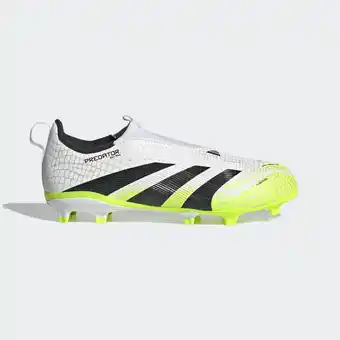 Decathlon Veterloze voetbalschoenen voor kinderen Predator League Laceless FG/MG wit groen aanbieding