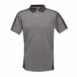 Decathlon Herencontrast Coolweave Polo Shirt (Afdichting Grijs/Zwart) aanbieding