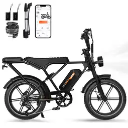 Decathlon Elektrische Fiets RCB-G19 (App/NFC/4G) – Volledige Vering, 20×4.0 Banden aanbieding