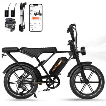 Decathlon Elektrische Fiets RCB-G19 (App/NFC/4G) – Volledige Vering, 20×4.0 Banden aanbieding