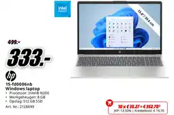 MediaMarkt Hp 15-fd0006nb Windows laptop aanbieding