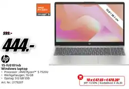 MediaMarkt Hp 15-fc0101nb Windows laptop aanbieding