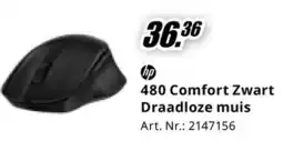 MediaMarkt Hp 480 Comfort Zwart Draadloze muis aanbieding