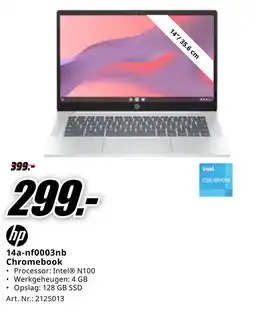 MediaMarkt Hp 14a-nf0003nb Chromebook aanbieding