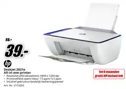 MediaMarkt Hp DeskJet 2821e All-in-one-printer aanbieding