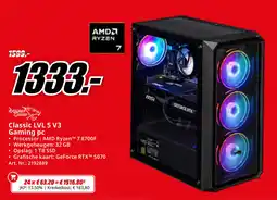 MediaMarkt Classic LVL 5 V3 Gaming pc aanbieding