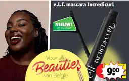 Kruidvat e.l.f. mascara Incredicurl aanbieding