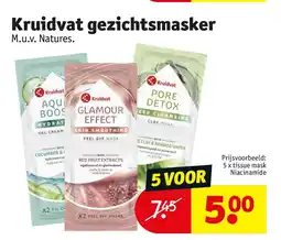 Kruidvat Kruidvat gezichtsmasker aanbieding