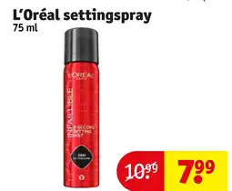 Kruidvat L’Oréal settingspray aanbieding