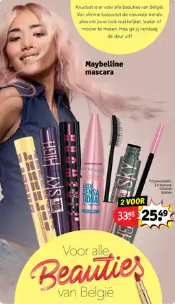 Kruidvat 2 x mascara Colossal Bubble aanbieding