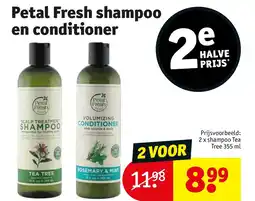Kruidvat Petal Fresh shampoo en conditioner aanbieding