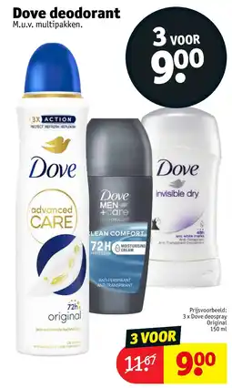 Kruidvat Dove deodorant aanbieding
