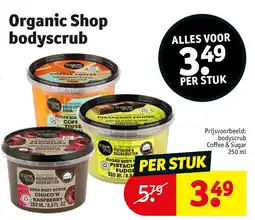 Kruidvat Organic Shop bodyscrub aanbieding