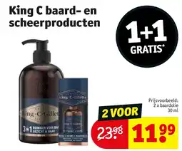 Kruidvat King C baard- en scheerproducten aanbieding