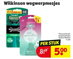 Kruidvat Wilkinson wegwerpmesjes aanbieding