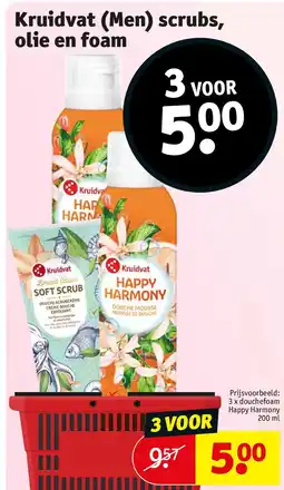 Kruidvat Kruidvat (Men) scrubs, olie en foam aanbieding