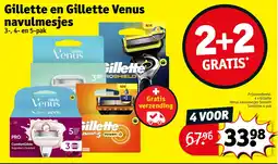 Kruidvat Gillette en Gillette Venus navulmesjes aanbieding