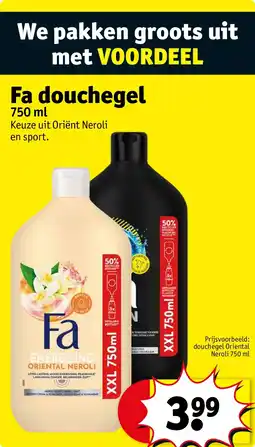 Kruidvat Fa douchegel aanbieding