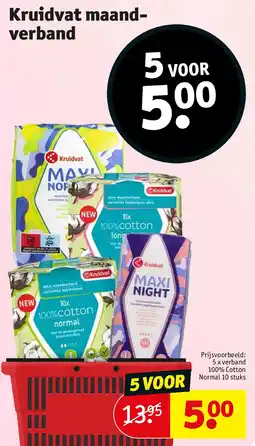 Kruidvat Kruidvat maandverband aanbieding
