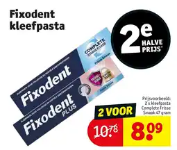 Kruidvat Fixodent kleefpasta aanbieding