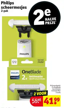 Kruidvat Philips scheermesjes aanbieding