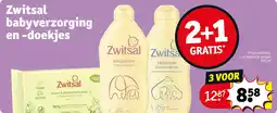 Kruidvat Zwitsal babyverzorging en -doekjes aanbieding