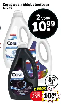 Kruidvat Coral wasmiddel vloeibaar aanbieding