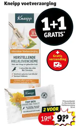 Kruidvat Kneipp voetverzorging aanbieding