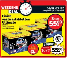 Kruidvat Finish vaatwastabletten Ultimate aanbieding