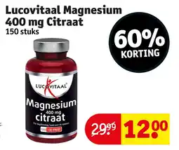 Kruidvat Lucovitaal Magnesium 400 mg Citraat aanbieding