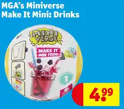 Kruidvat MGA’s Miniverse Make It Mini: Drinks aanbieding
