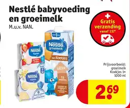 Kruidvat Nestlé babyvoeding en groeimelk aanbieding