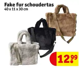 Kruidvat Fake fur schoudertas aanbieding