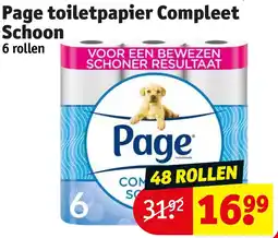 Kruidvat Page toiletpapier Compleet Schoon aanbieding